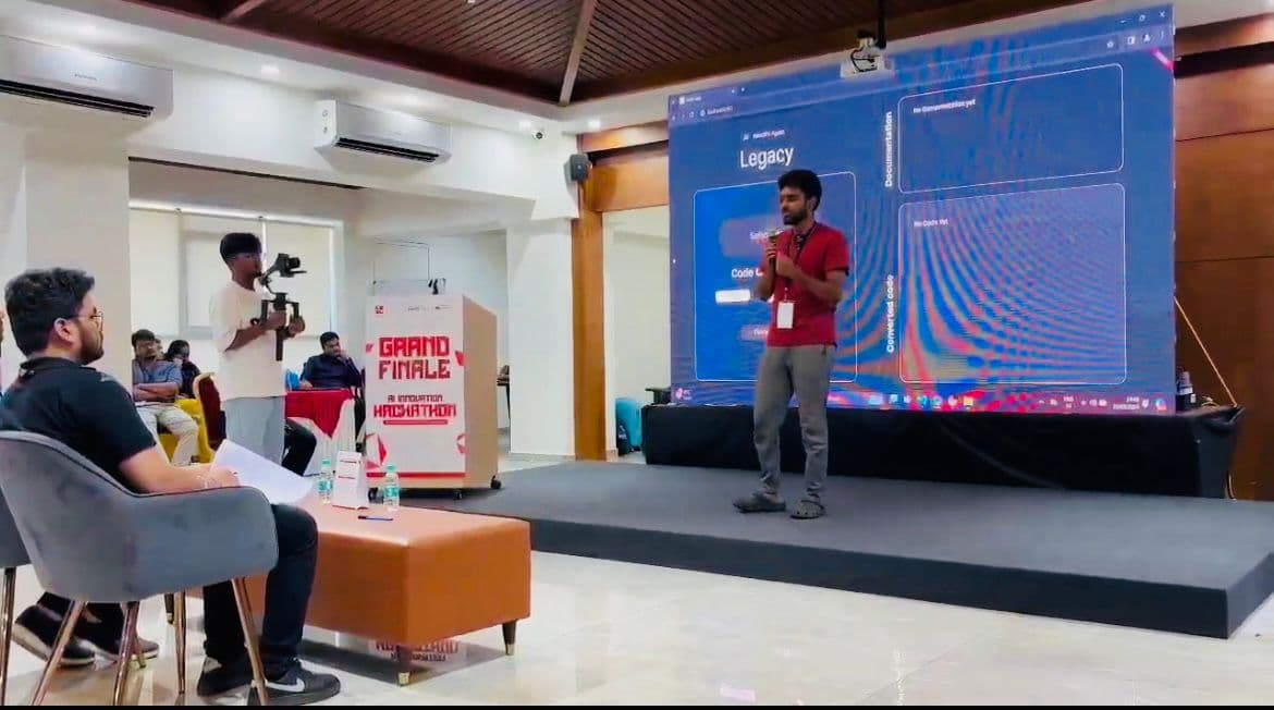 Affan Shaikhsurab speaking about technology